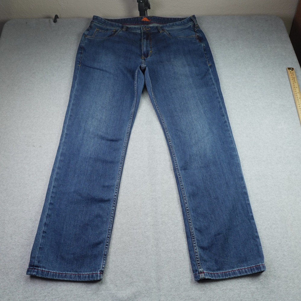 Tommy Bahama Jeans Mens 38x32 Blue Antigua Cove Straight Leg Denim